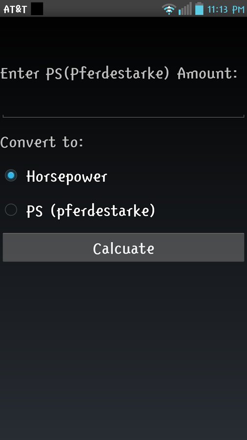 PS to Horsepower Convert...截图2