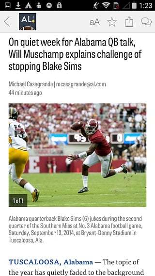 al.com: Alabama Football News截图1