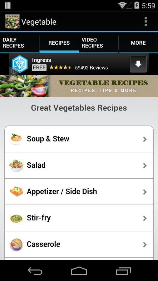 Vegetable Recipes截图2