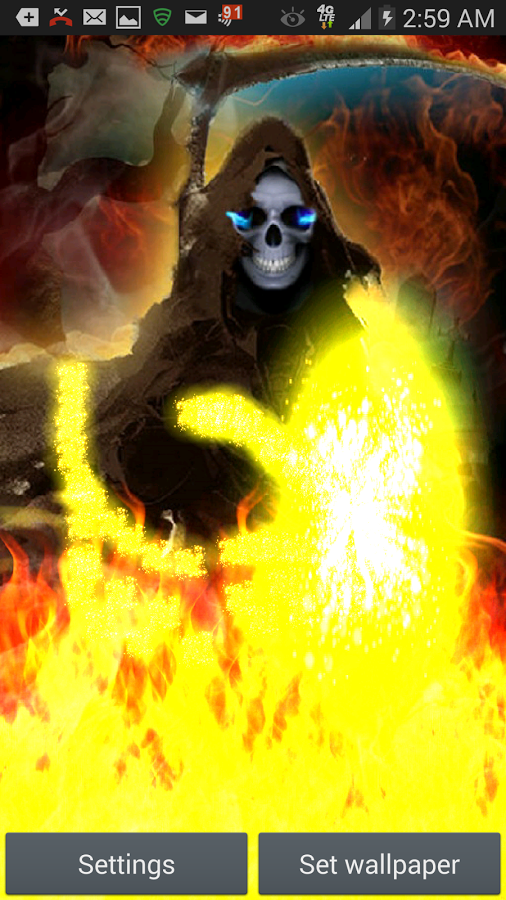 Grim Reaper Flame of Death LWP截图3