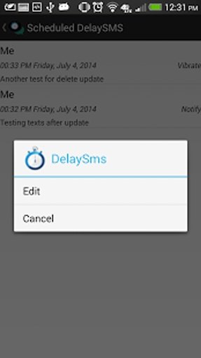 Delay SMS截图1