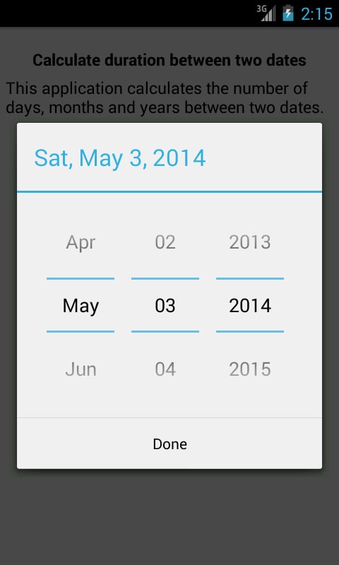 Date Difference Calculat...截图2