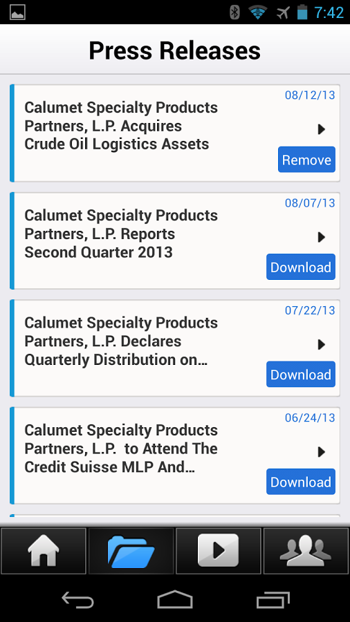 Calumet IR Investor Relations截图3