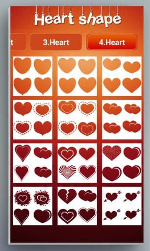 Heart Shape Collage截图2