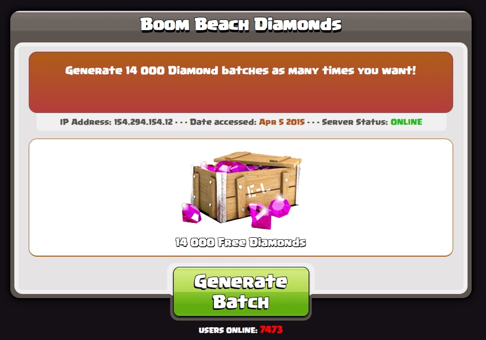 Free Boom Beach Diamonds...截图3