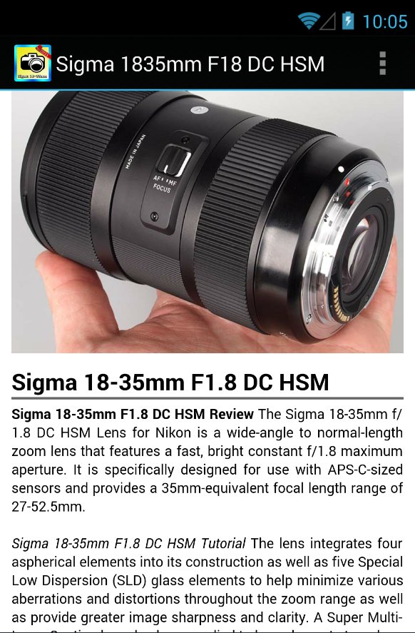 Sixma 18-35mm F1.8 DC Tu...截图2