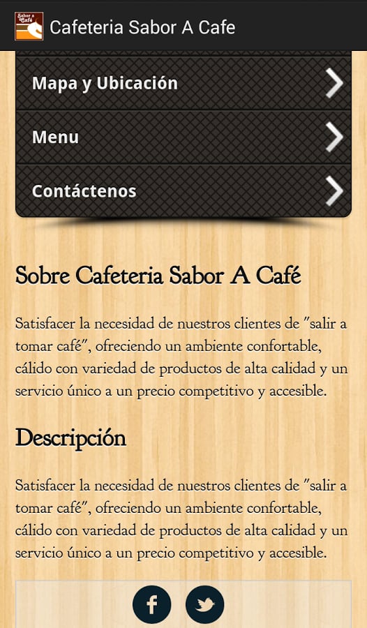 Cafeteria Sabor A Cafe截图1