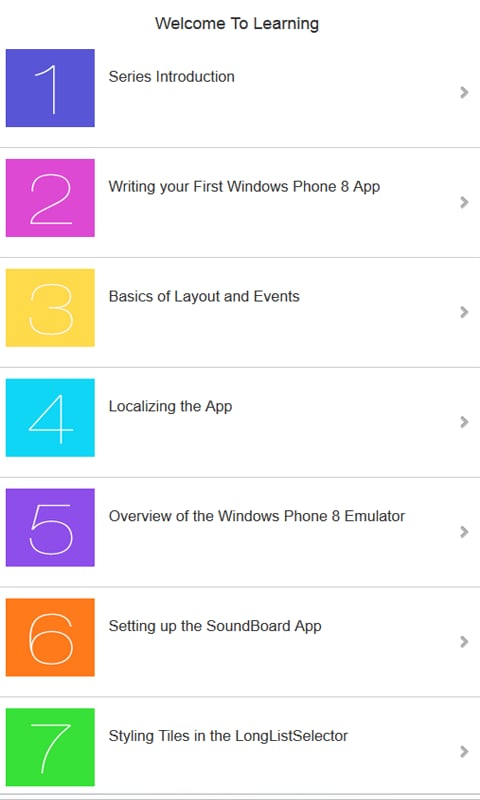 Learn WP 8 Developer截图2