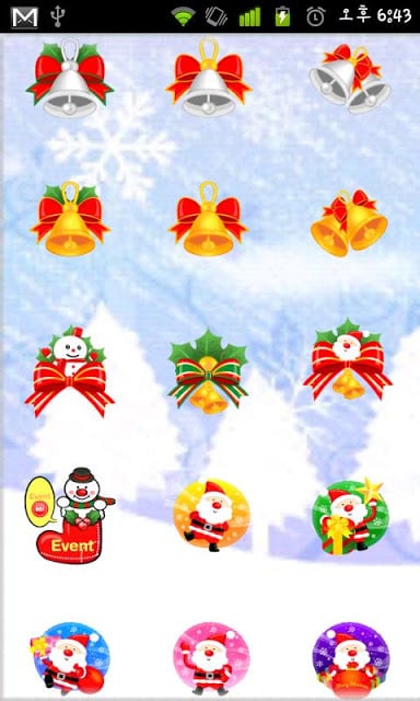 Christmas Sticker Widget First截图1