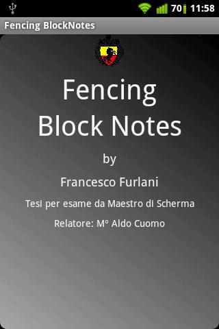 Fencing Block Notes截图1