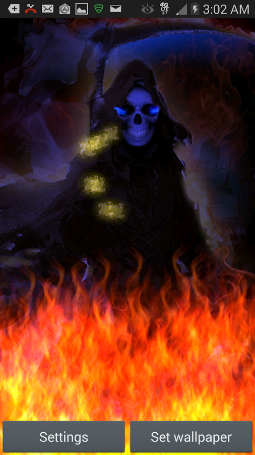 Grim Reaper Flame of Death LWP截图5
