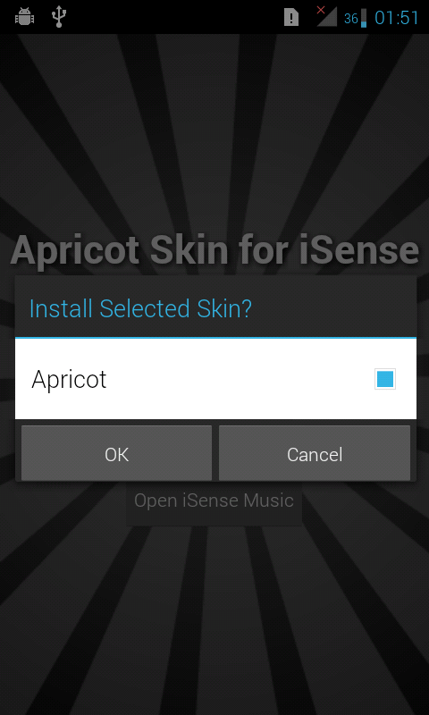 Apricot Skin for iSense Music截图1