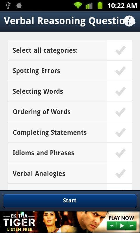 Verbal Reasoning Questions截图4