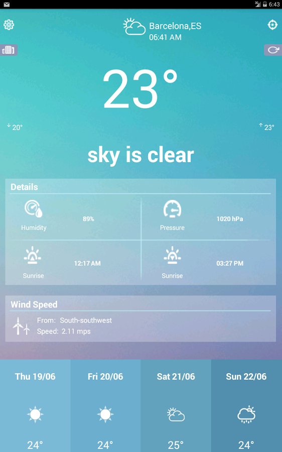 Excel Weather Forecast截图2