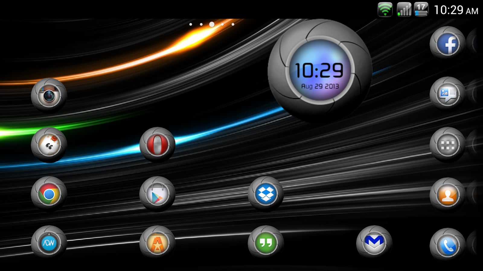 TechOrb Clock uccw Skin截图2