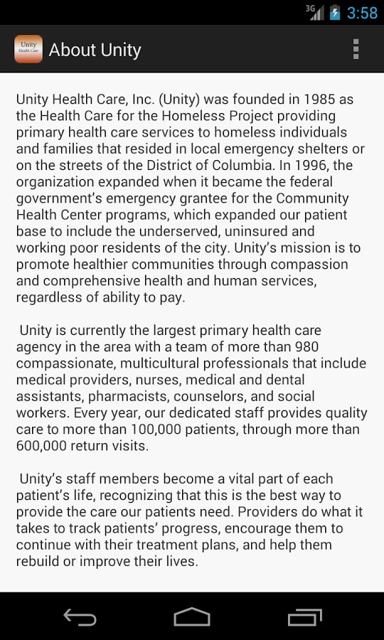 Unity Health Care截图1