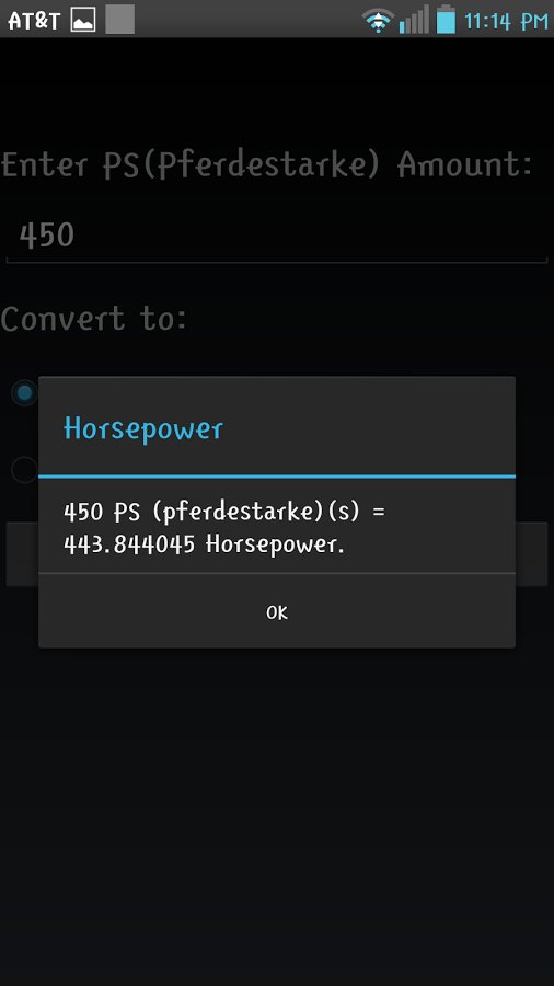 PS to Horsepower Convert...截图1