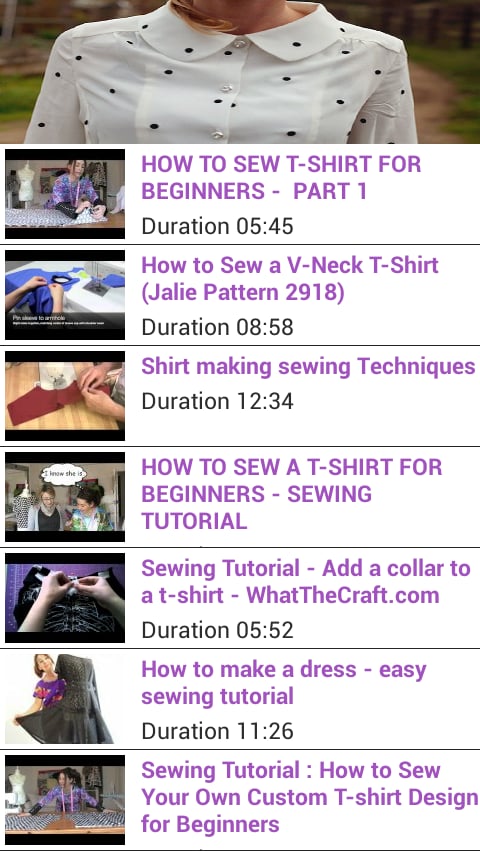 Sewing Tutorial Shirt截图6