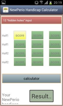 Handicap Calculator截图