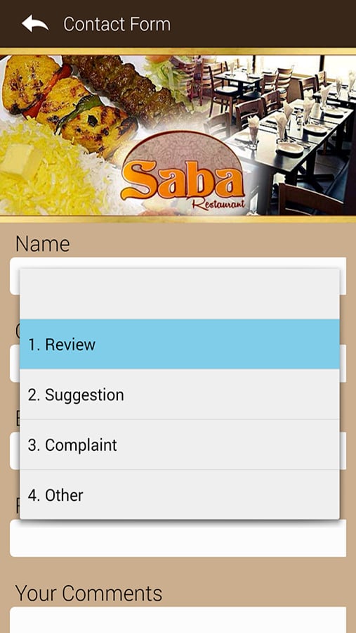 Saba Restaurant截图1