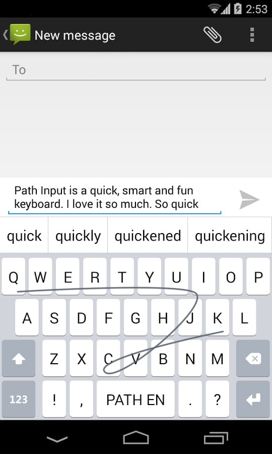 Path Input: A Swipe Keyb...截图1