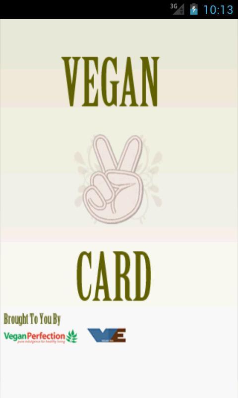 My Vegan Card截图1