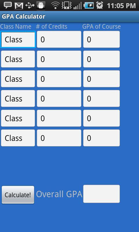 GPA Calculator截图1