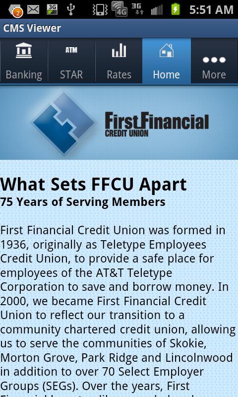 First Financial Credit Union截图5