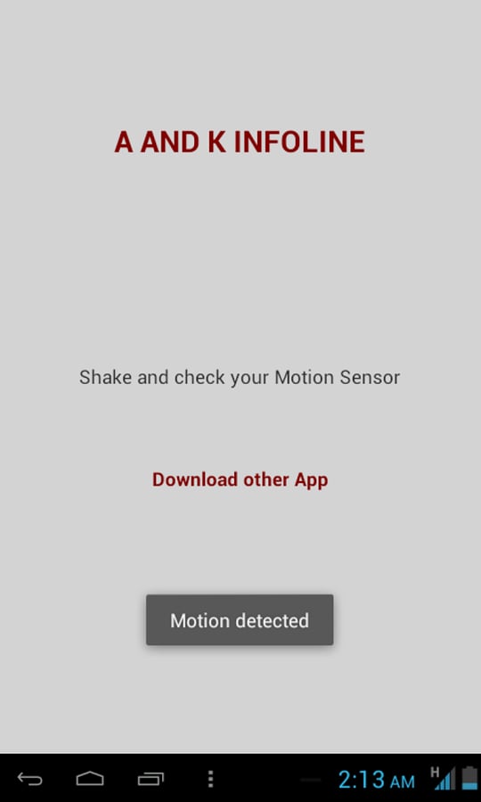 Motion Detector Sensor C...截图1