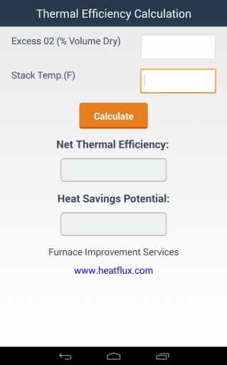 Thermal Efficiency Calculator截图2