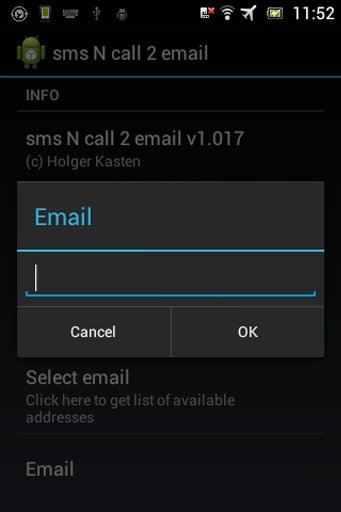 sms N call 2 email截图3