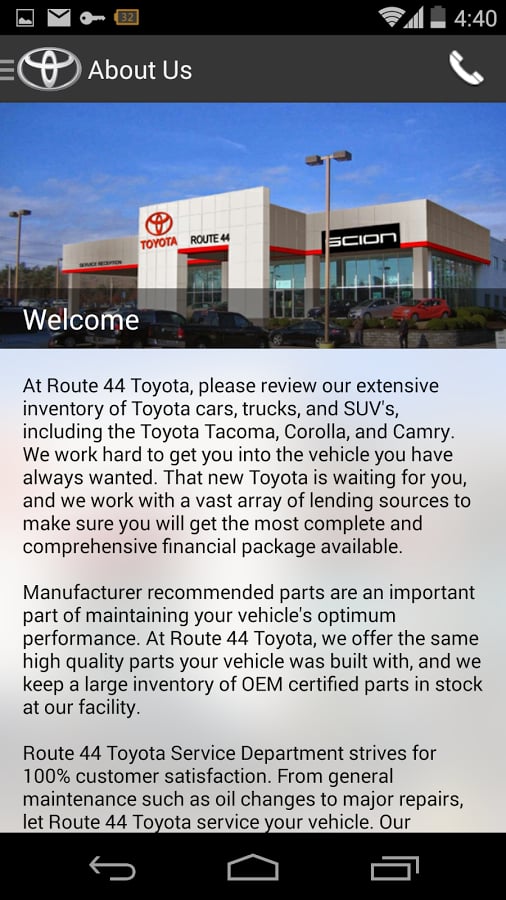 Route 44 Toyota DealerApp截图2