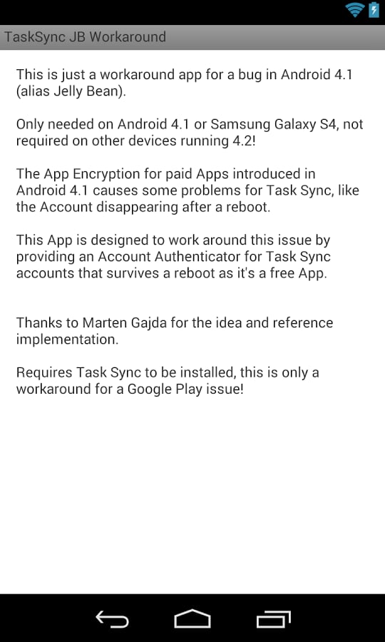 JB Workaround Task Sync截图1