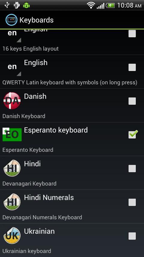 iKey - Esperanto Language Pack截图1