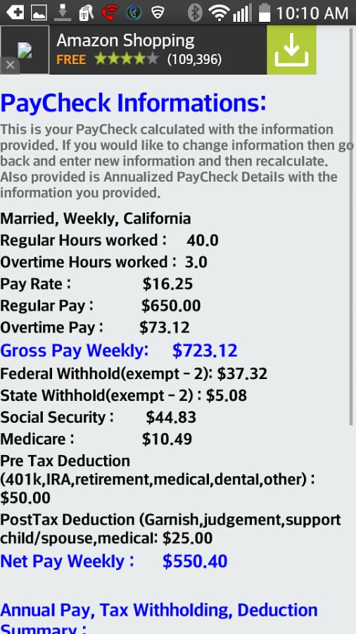 Pay &amp; Commission Calcula...截图8