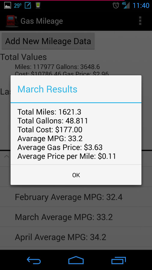 Gas Mileage截图3