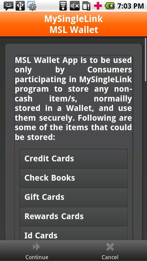 MSL Wallet截图1