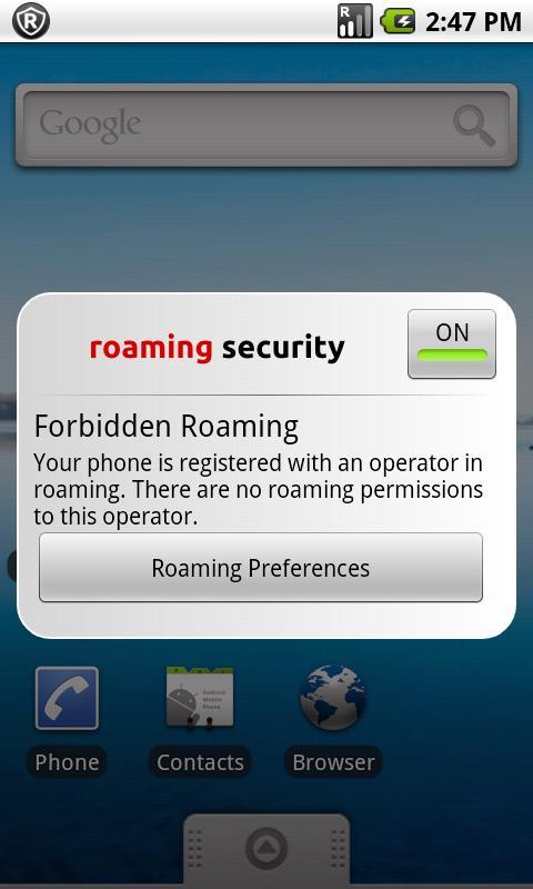 Roaming Security lite截图2