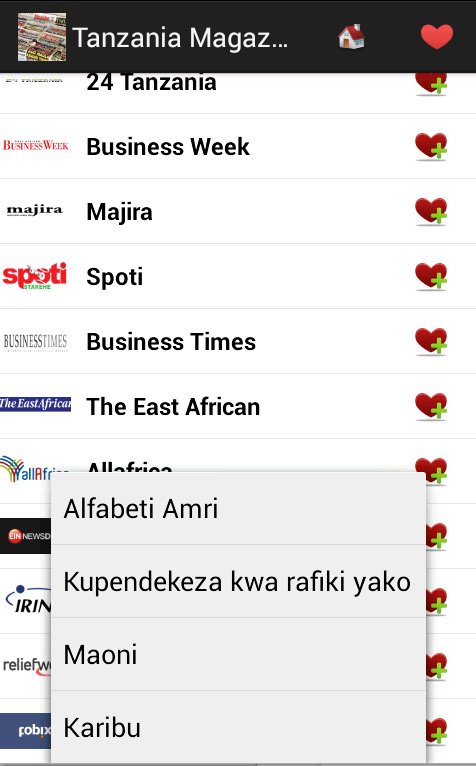 Tanzania Magazeti na Hab...截图1