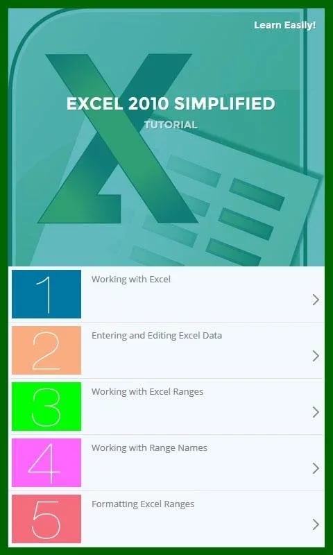 Learn Excel 2010 Tutoria...截图9