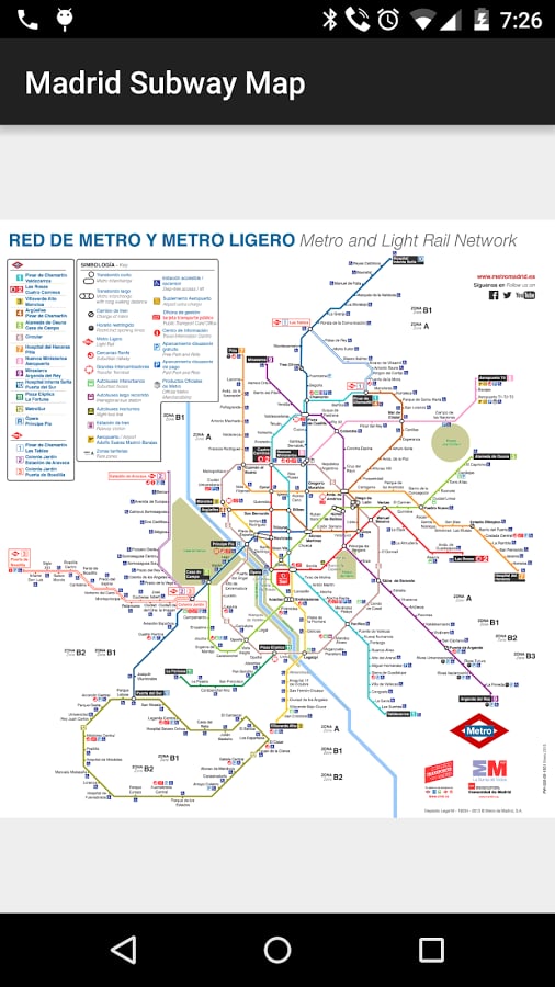 Madrid Subway Map截图1