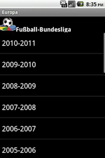 Europa Fußball Geschichte截图6