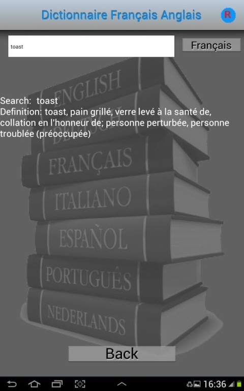 Dictionnaire Français Anglais截图1