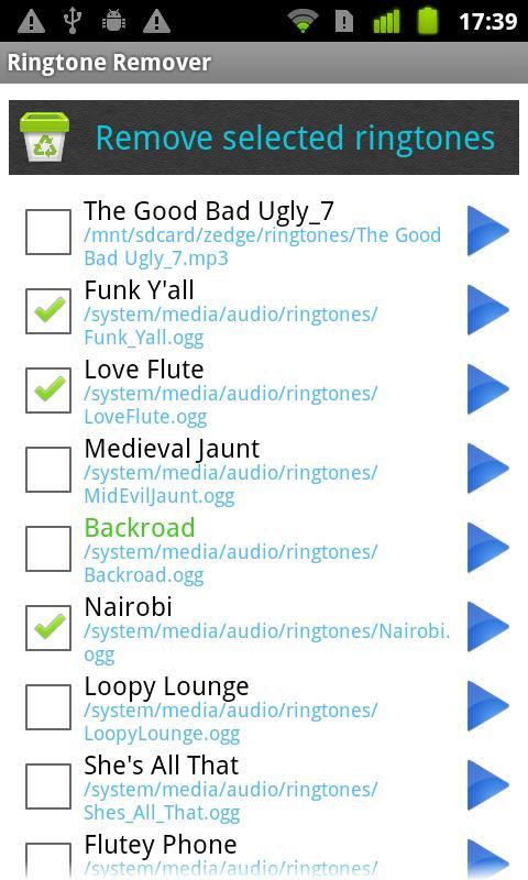 Ringtone Remover截图2