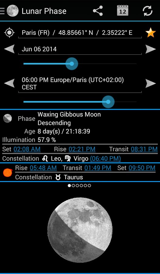 Lunar Phase for Android ...截图1