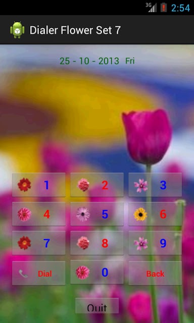 Dialer Flower 7截图2