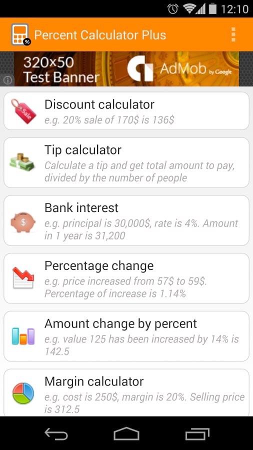 Percent Calculator Plus截图1