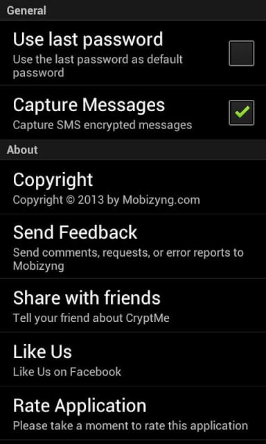 CryptMe (加密并发送短信)截图3