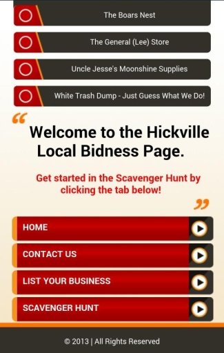 Hickville Local Bidness App截图2