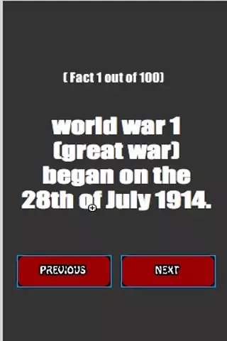 World War 1 Facts截图1